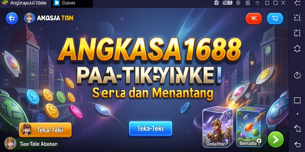 Tampilan antarmuka permainan Teka-Teki yang menarik.