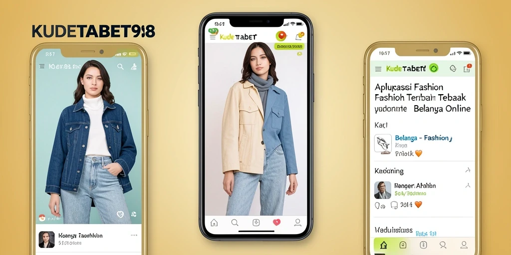 Antarmuka KUDETABET98 menampilkan berbagai pilihan fashion terkini.