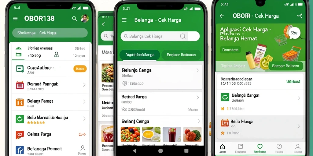 Antarmuka OBOR138 yang mudah digunakan untuk cek harga.