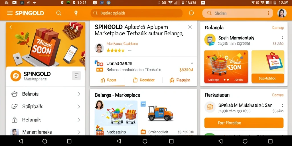 Antarmuka pengguna SPINGOLD yang sederhana dan mudah dinavigasi.